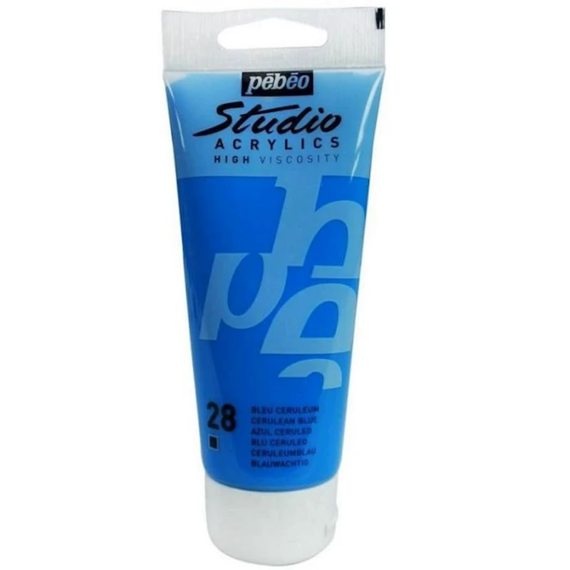 Акриловая краска Pebeo Studio Acrylics Cerulean Blue, 100 мл Акриловая краска Pebeo Studio Acrylics Cerulean Blue, 100 мл