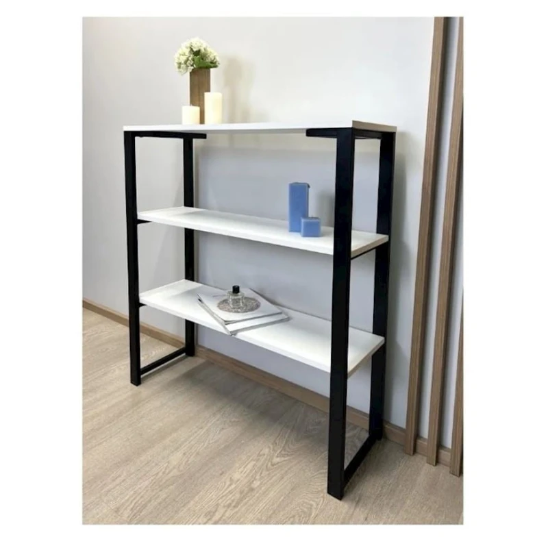 Стеллаж 3563_LoftVoltWhite,, 90x35x100 см, ЛДСП, белый Стеллаж 3563_LoftVoltWhite,, 90x35x100 см, ЛДСП, белый