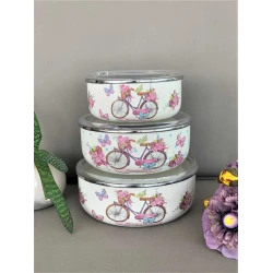 Набор контейнеров для продуктов NH-14, металл/пластик, 3 шт Набор контейнеров для продуктов NH-14, металл/пластик, 3 шт