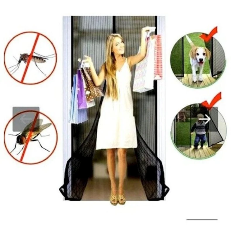 Москитная сетка дверная, на магнитах 120x210 см, товар в ассортименте Москитная сетка дверная, на магнитах 120x210 см, товар в ассортименте