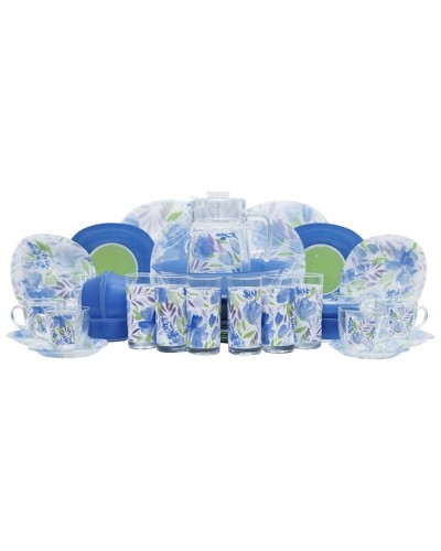 Süfrə servizi Luminarc Q5864 Flowerpad blue, 46 hissə