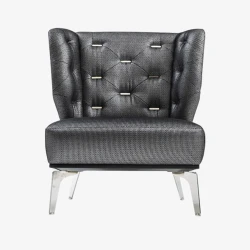 Кресло Valentino, высота 86см х длина 80см х ширина 78см, Металлические ножки, черный Кресло Valentino, высота 86см х длина 80см х ширина 78см, Металлические ножки, черный