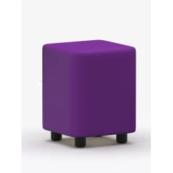 Пуфик 95, ткань, сиреневый, 40x35x35 см