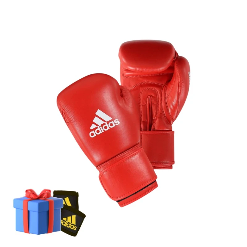 Перчатки для бокса Adidas Kahnsport_0062, унисекс, красный, 10 oz