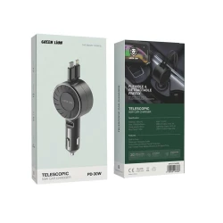 Автомобильное зарядное устройство Green Lion Telescopic 50W Black Автомобильное зарядное устройство Green Lion Telescopic 50W Black