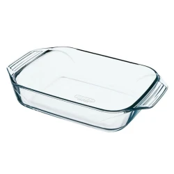 Bişirmə üçün qab Pyrex Optimum, 35x23 sm, şüşə, şəffaf