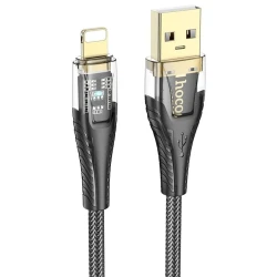 Кабель USB Hoco U121 USB to Lightning Black