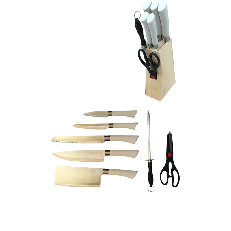 Набор ножей Труд-Вача, белый, 7 шт