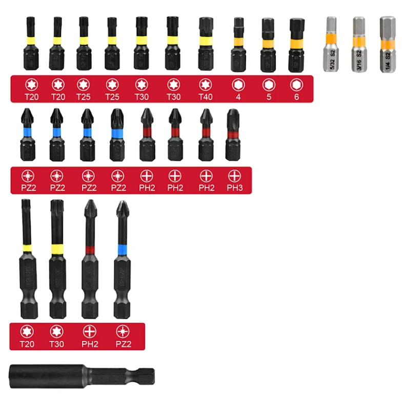 Набор бит P.I.T. ASET04-0023, 23 шт.