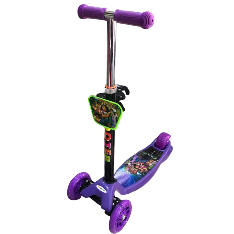 Uşaqlar üçün samokat ikitəkərli 036YD-3, 7 yaşa qədər, bənövşəyi