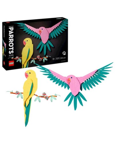 Konstruktor LEGO Macaw Parrots 31211, 18+ yaş, 644 hissə