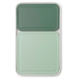Набор разделочных досок Brabantia Tasty+, 3 шт, 16х25 см/25x25 см/43x27 см, пластик, зеленый/серый