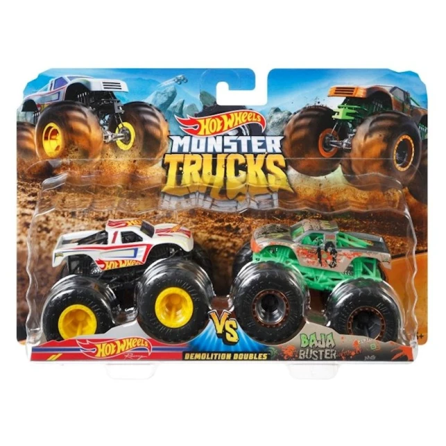 Набор машин Hot Wheels Monster Trucks FYJ64, 2 шт, от 3 лет, товар вассортименте