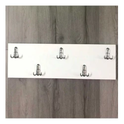 Вешалка Art_asilqan_1, ламинат, белая, 20х80 см