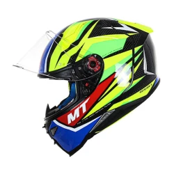 Motosikl dəbilqəsi MT Helmets Revenge 2 Solid A3 Gloss Fluor Yellow, ölçü XL