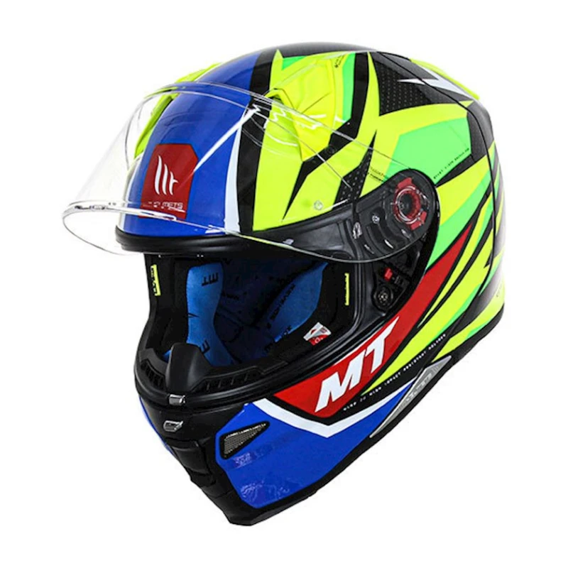 Мотошлем MT Helmets Revenge 2 Solid A3 Gloss Fluor Yellow, размер XL