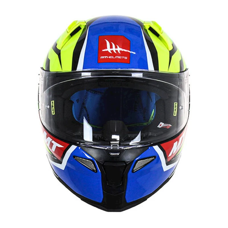 Мотошлем MT Helmets Revenge 2 Solid A3 Gloss Fluor Yellow, размер XL