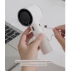 Ağ rəngli mini ventilyator, mini fan, USB şarjlı