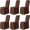 Набор чехлов для стула TZE-582, коричневый, 6 шт