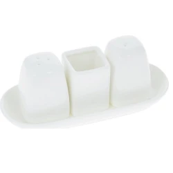 Набор для специй Wilmax 996005, 4 предмета, фарфор, белый Набор для специй Wilmax 996005, 4 предмета, фарфор, белый