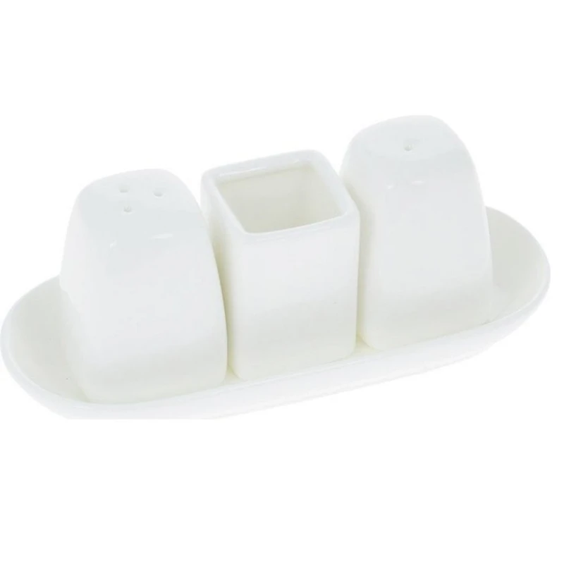 Набор для специй Wilmax 996005, 4 предмета, фарфор, белый