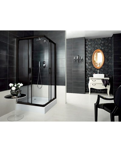 Duş altığı Deante Funkia, 80x80x16 sm, akril, ağ