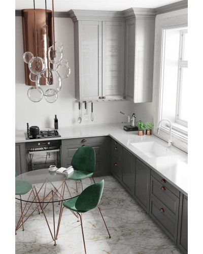 Mətbəx çanağı Deante Corda ZQA_A10C, qranit, ağ, 55x46x20.4 sm