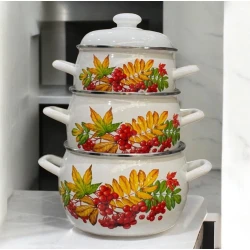 Набор кастрюль Gallery Home GH-000093, эмаль, разноцветный