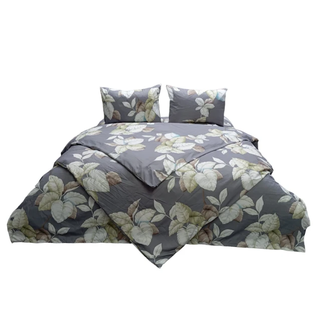 Комплект постельного белья Sahara 0000817, пододеяльник 200х220 см, простыня 220х240 см, наволочки 50x70 см, двуспальный, сатин, серый