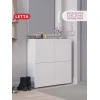 Тумба для прихожей Letta 3563_Letta25Door4Wh, ЛДСП, 24x78x80 см Тумба для прихожей Letta 3563_Letta25Door4Wh, ЛДСП, 24x78x80 см