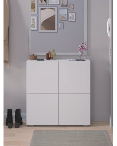 Dəhliz üçün tumba Letta 3563_Letta25Door4Wh, LDSP, 24x78x80 sm