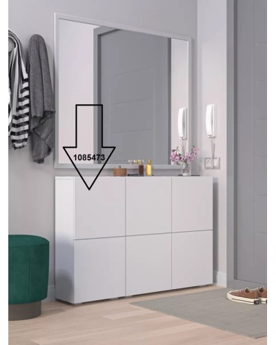 Dəhliz üçün tumba Letta 3563_Letta25Door4Wh, LDSP, 24x78x80 sm