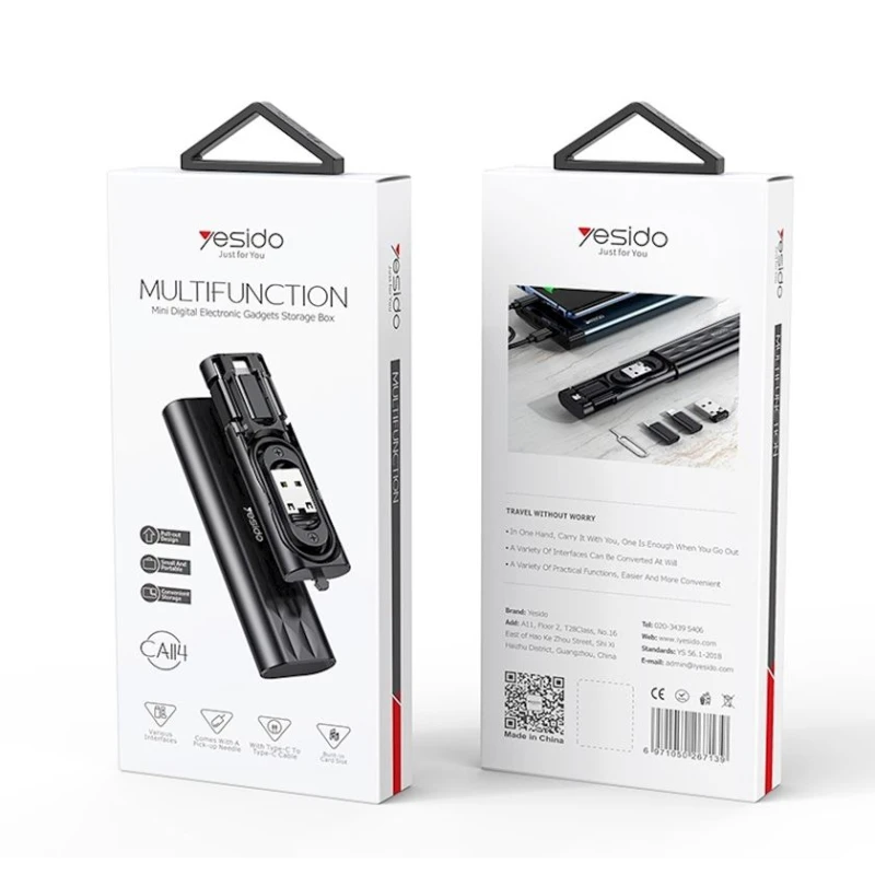 USB kabel Yesido CA114 USB Type-C - USB Typr-C + MicroUSB, USB, Lightning USB kabel Yesido CA114 USB Type-C - USB Typr-C + MicroUSB, USB, Lightning