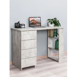 Письменный стол Letta ЛДСП, серый, 75х50х110 см