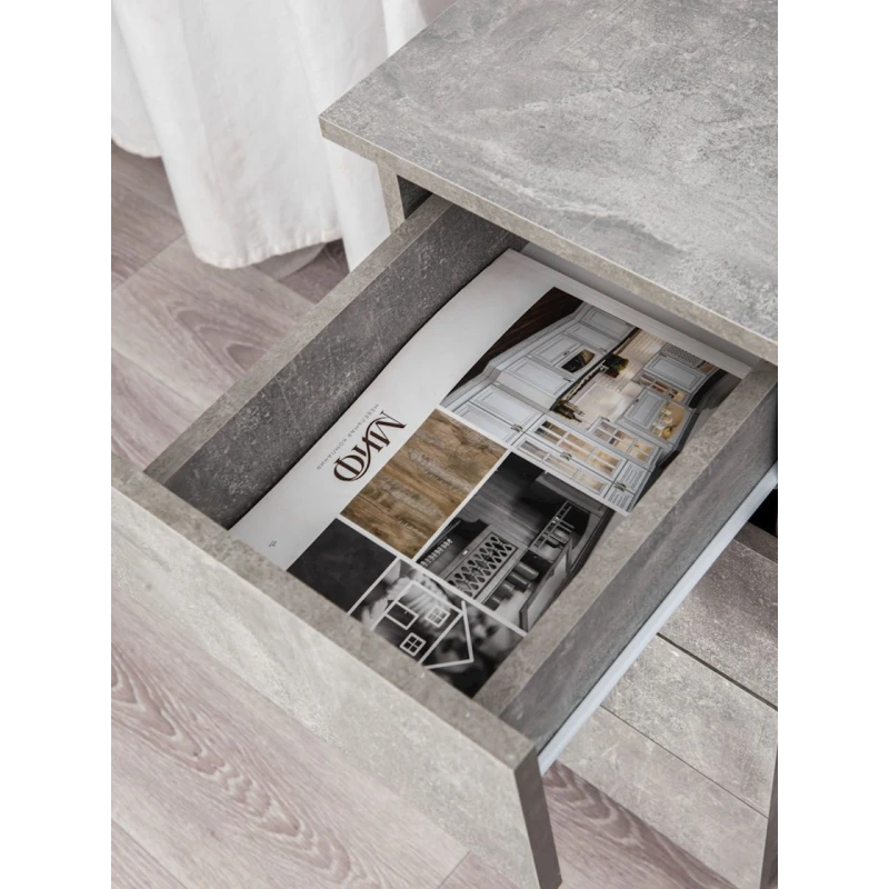 Письменный стол Letta ЛДСП, серый, 75х50х110 см Письменный стол Letta ЛДСП, серый, 75х50х110 см