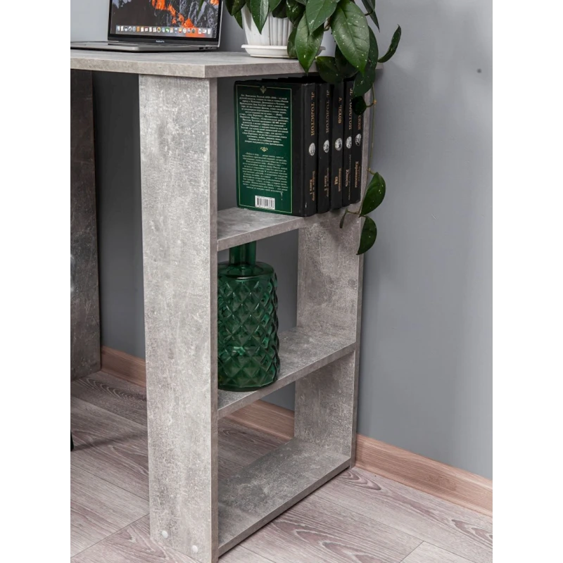 Письменный стол Letta ЛДСП, серый, 75х50х110 см Письменный стол Letta ЛДСП, серый, 75х50х110 см