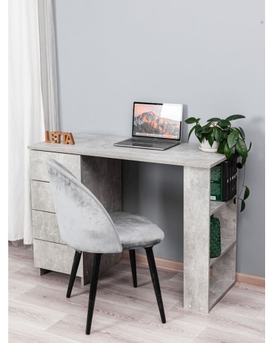 Yazı masası Letta LDSP, boz, 75х50х110 sm