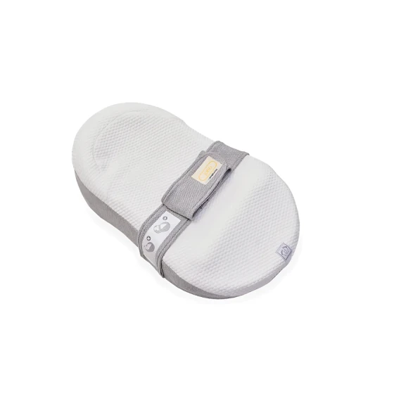 Кокон-гнездышко Yataş Juno, 40x68 см, белое/серое Кокон-гнездышко Yataş Juno, 40x68 см, белое/серое