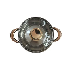 Набор кастрюль HausRoland ZGH_00545, нержавеющая сталь, черный/золотистый, 16/18/20/24 см, 8 предметов