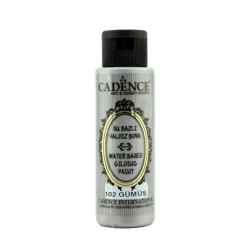 Акриловая краска-металлик Cadence Waterbased Gilding Paint 102 Silver 70 мл