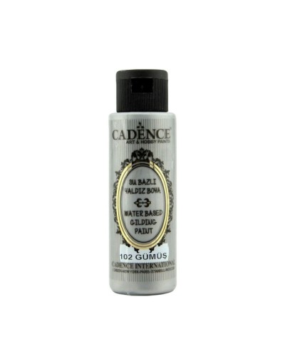 Akril boya-metallik Cadence Waterbased Gilding Paint 102 Silver 70 ml
