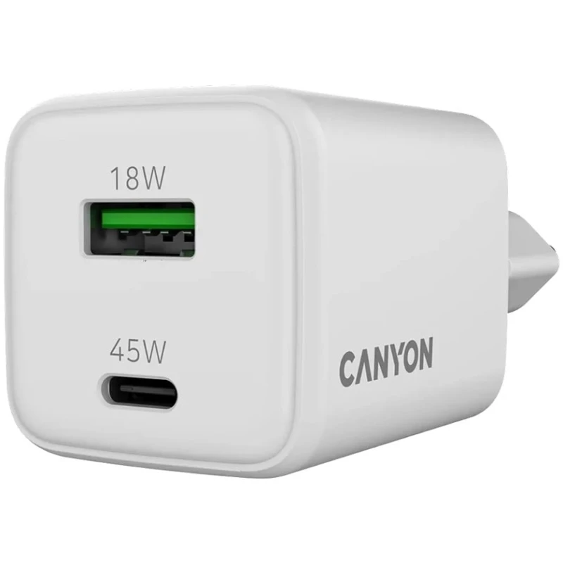 Сетевое зарядное устройство Canyon CNS-CUW45AC 45W White