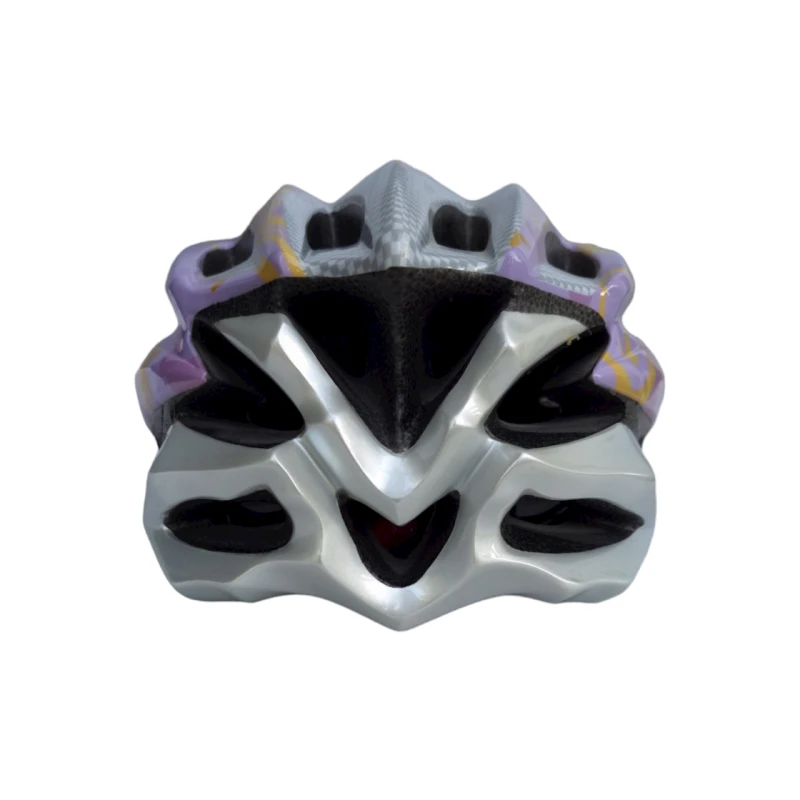 Велошлем 1001386, фиолетовый/серый