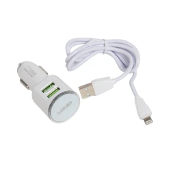 Автомобильное зарядное устройство LDNIO DL-C29 2хUSB Lightning White Автомобильное зарядное устройство LDNIO DL-C29 2хUSB Lightning White