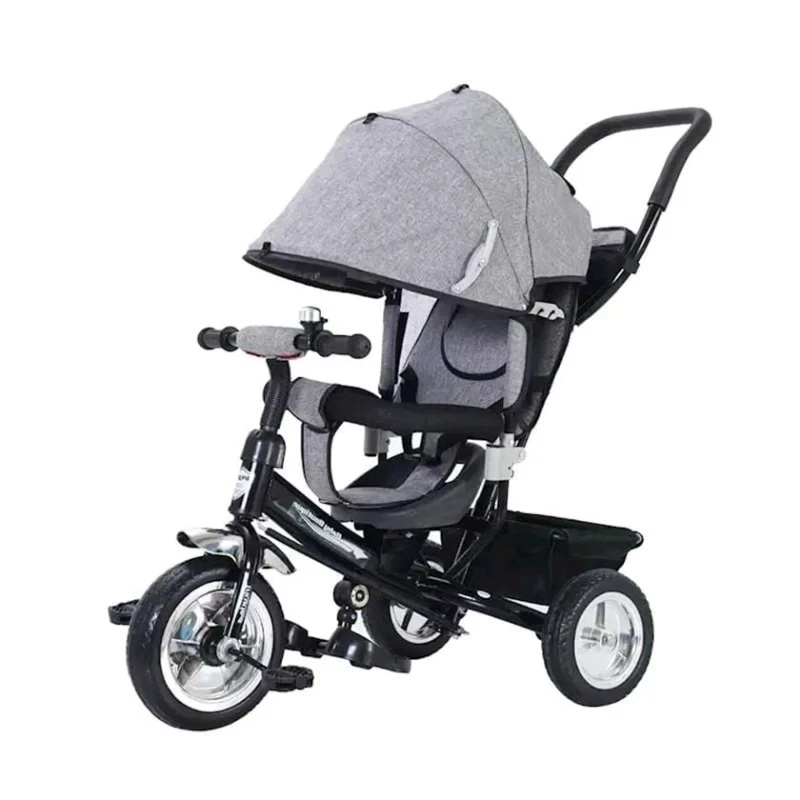 Детский трехколесный велосипед 808 Серый Детский трехколесный велосипед 808 Серый