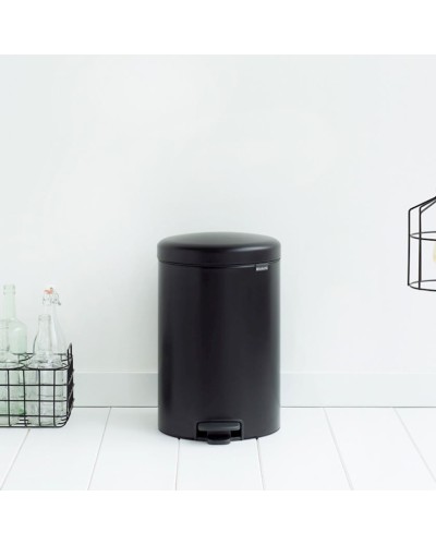 Zibil vedrəsi Brabantia NewIcon, 46.7x38x29 sm, polad, 20 l, qara
