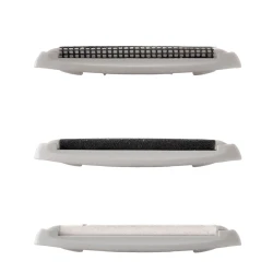 Fırça InnovaGoods V0103684 Blint 4-in-1, plastik, 3 başlıq, 11.5x18.5x5 sm, boz/sarı