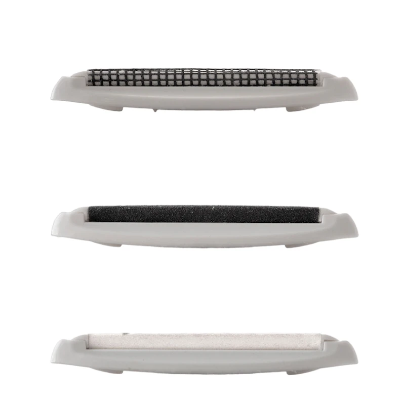 Щетка InnovaGoods V0103684 Blint 4-in-1, пластиковая, 3 насадки, 11.5x18.5x5 см, серая/желтая