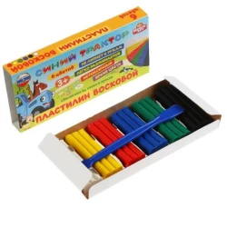 Пластилин Мульти Арт Синий Трактор, 6 цветов