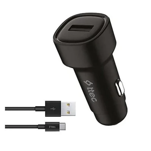 Зарядное устройство автомобильное Ttec SmartCharger 2.4A In Car Charger + USB-C Cable